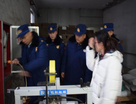 隆鑫天潤公司配合各單位進行消防安全大檢查